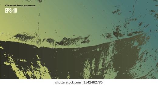 Design background. Designer decorative cover. Business card. Spotted textured background. Vector graphics. Creative vector background for banner and flyer. Spots and blots. EPS-10
