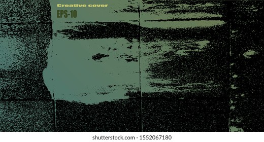 Design background. Designer decorative cover. Business card. Spotted textured background. Vector graphics. Creative vector background for banner and flyer. Spots and blots. EPS-10