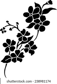 Design background with flower bouquet.