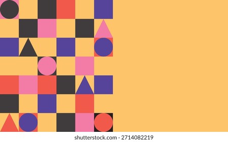 Design background geometric mosaic unique retro