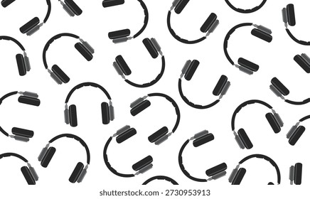 Diseño de fondo de auriculares al azar único abstracto