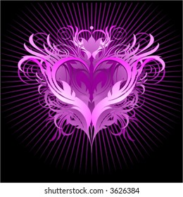 design background of heart form