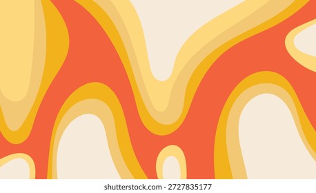 Fondo de diseño líquido naranja amarillo abstracto