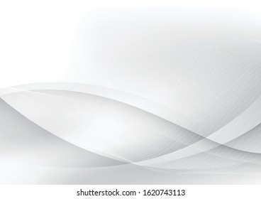Design background modern white wave abstract