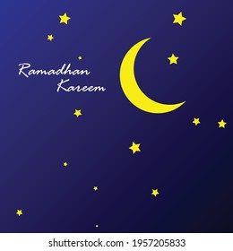 design background the moon special ramadhan