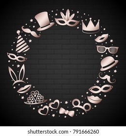 Design of background with party or carnival elements. Vector.	
