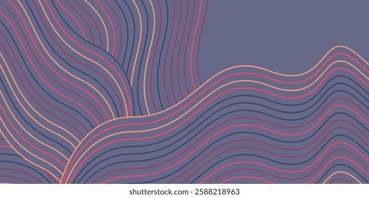 design background pattern line art full color