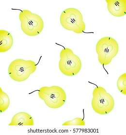 Design background pears. Vector eps 10