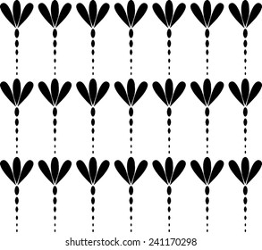 Design background with small flowers.