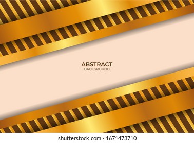Design Background Style Brown And Gold