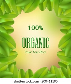 Design background with summer foliage.