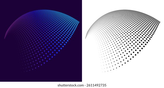 Design background for Tech, Big Data, Data Flow, Cybersecurity, Science or Finance for banner, web-design, brochure, background, visualization. Circular wave lines, spirals. Premium Branding Vector