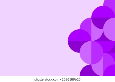 Design Background Template Purple Circle Vector