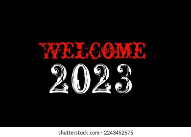 Fondo de diseño de la plantilla "Welcome 2023"