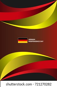 design background with theme of German country independence day, design illustration vector.