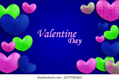 Design background Valentine day suitable for your poster or banner template