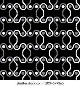 Design background vector art of  rope and circle repetition