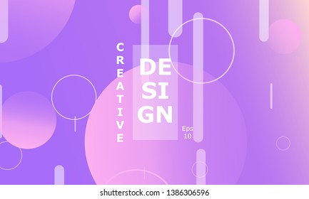 Design backgrounds element. Creative colorful wallpaper. Trendy gradient poster. Minimal abstract cover design. Vector illustration.