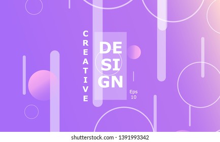 Design backgrounds element. Creative colorful wallpaper. Trendy gradient poster. Minimal abstract cover design. Vector illustration.