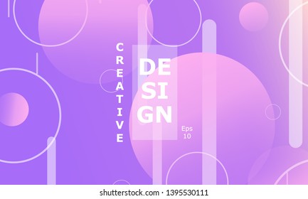 Design backgrounds element. Creative colorful wallpaper. Trendy gradient poster. Minimal abstract cover design. Vector illustration.
