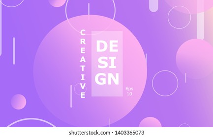 Design backgrounds element. Creative colorful wallpaper. Trendy gradient poster. Minimal abstract cover design. Vector illustration.
