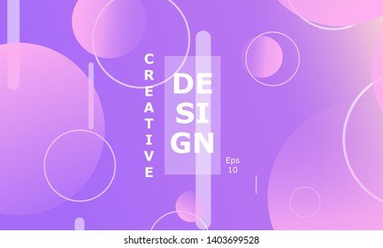 Design backgrounds element. Creative colorful wallpaper. Trendy gradient poster. Minimal abstract cover design. Vector illustration.