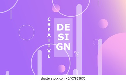 Design backgrounds element. Creative colorful wallpaper. Trendy gradient poster. Minimal abstract cover design. Vector illustration.