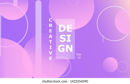 Design backgrounds element. Creative colorful wallpaper. Trendy gradient poster. Minimal abstract cover design. Vector illustration.
