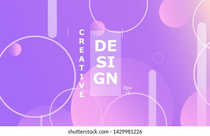 Design backgrounds element. Creative colorful wallpaper. Trendy gradient poster. Minimal abstract cover design. Vector illustration.