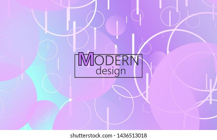 Design backgrounds element. Creative colorful wallpaper. Trendy gradient poster. Minimal abstract cover design. Vector illustration.