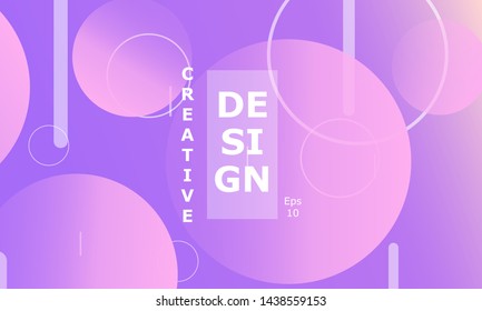 Design backgrounds element. Creative colorful wallpaper. Trendy gradient poster. Minimal abstract cover design. Vector illustration.