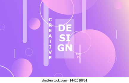 Design backgrounds element. Creative colorful wallpaper. Trendy gradient poster. Minimal abstract cover design. Vector illustration.