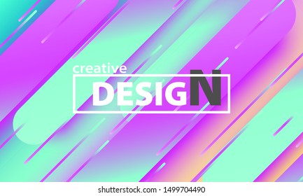 Design backgrounds element. Creative colorful wallpaper. Trendy gradient poster. Minimal abstract cover design. Vector illustration.
