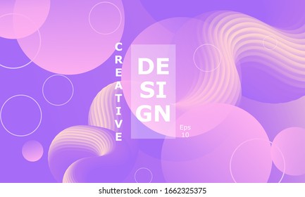 Gestalten Sie das Hintergrundelement. Kreative bunter Tapete. Trendy Farbverlauf-Poster. Minimal abstraktes Cover Design. Vektorillustration.
