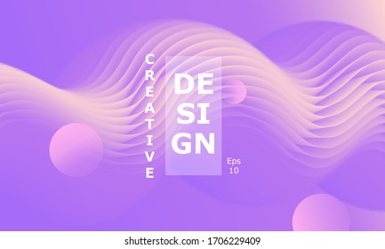 Design Backgrounds Element. Fluid Flow. Liquid Color. Fluid Background. Creative Colorful Wallpaper. Trendy Gradient Poster. Abstract Fluid Pattern. Minimal Abstract Cover Design. Vector Illustration.