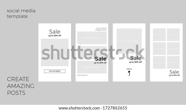 Download Design Backgrounds Social Media Banner Mockup Stock Vector Royalty Free 1727862655