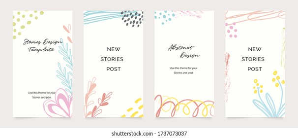 Design backgrounds for social media post and stories. Photo frame template for shop , fashion, blog, web ads. Trendy Memphis design cover. Abstract shape with minimal design. Vector  illustration.