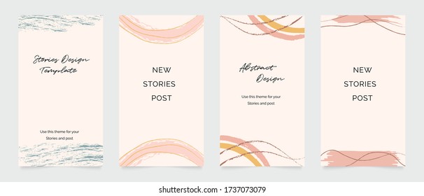 Design Hintergrund für Social Media Post und Geschichten. Fotorahmenvorlage für Shop , Mode, Blog, Web-Anzeigen. Trendige Memphis-Designabdeckung. Abstrakte Form mit minimalem Design. Vector-Abbildung.
