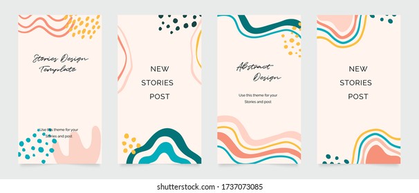 Design Backgrounds For Social Media Post And Stories. Photo Frame Template For Shop , Fashion, Blog, Web Ads. Trendy Memphis Design Cover. Abstract Shape With Minimal Design. Vector  Illustration.