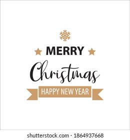 Design Badge Logo Merry Christmas