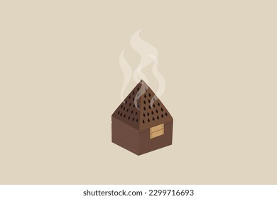 design of Bakhoor Mabkhara or censer that used to add wood chips to burn it for nice smell