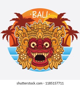 design bali island logo, vector EPS 10