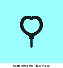 Design a balloon icon template on Valentine's Day