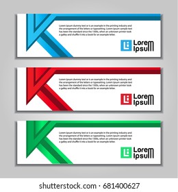design banner abstract web template