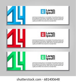 design banner abstract web template