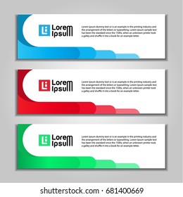 design banner abstract web template