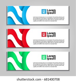 design banner abstract web template