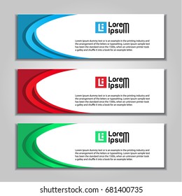 design banner abstract web template