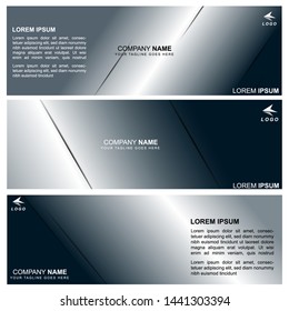 Design banner, background gray color, Abstract backdrop, vector illustration