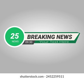 Design banner for bar Headline news title, Video and Media Channel vector, sport game in Television,